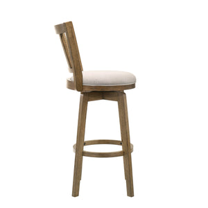 Right side view of Isla Wheat Swivel Counter Stool