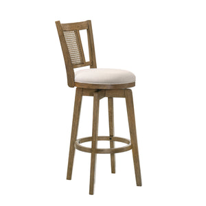 Side view of Isla Wheat Swivel Counter Stool