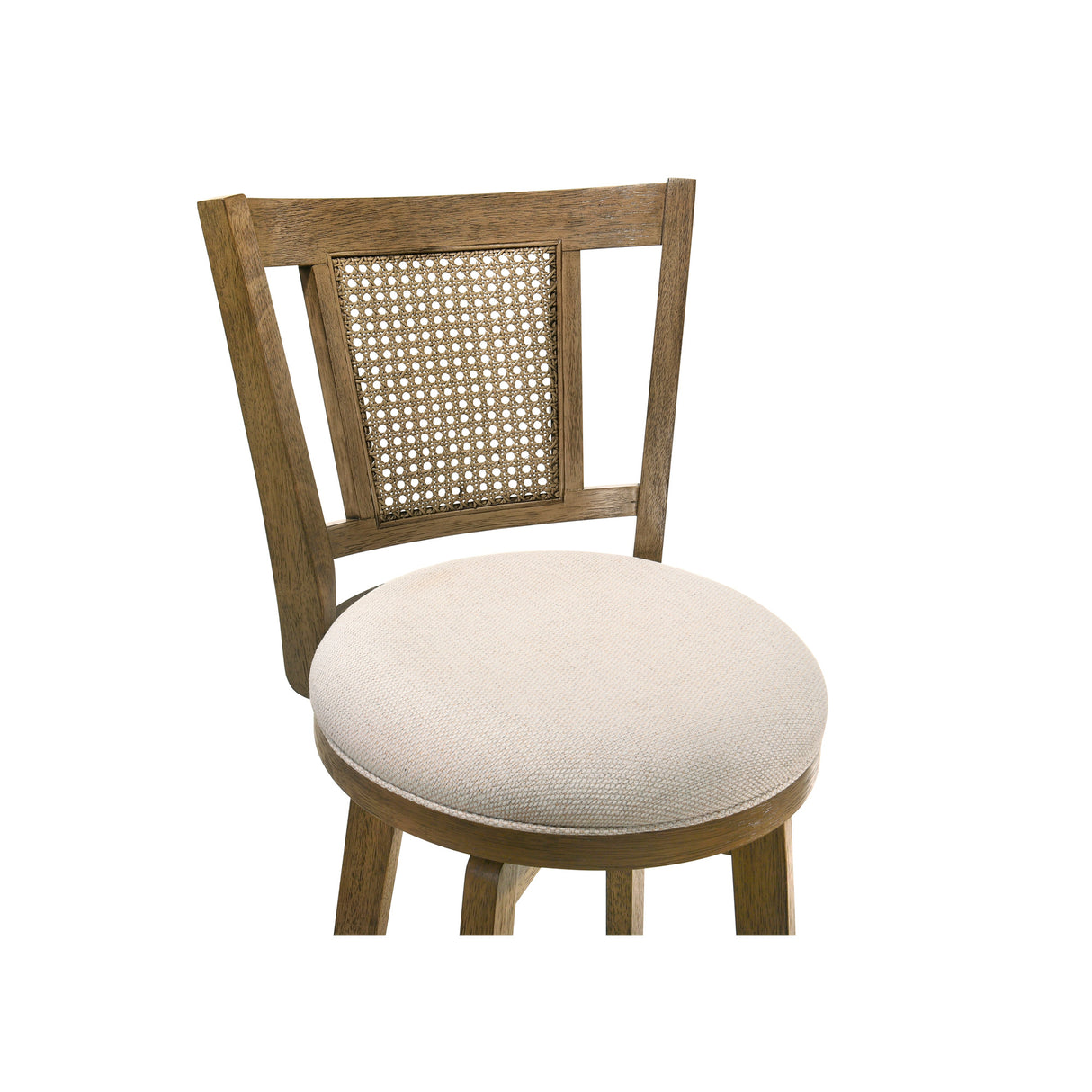 Top view of Isla Wheat Swivel Counter Stool