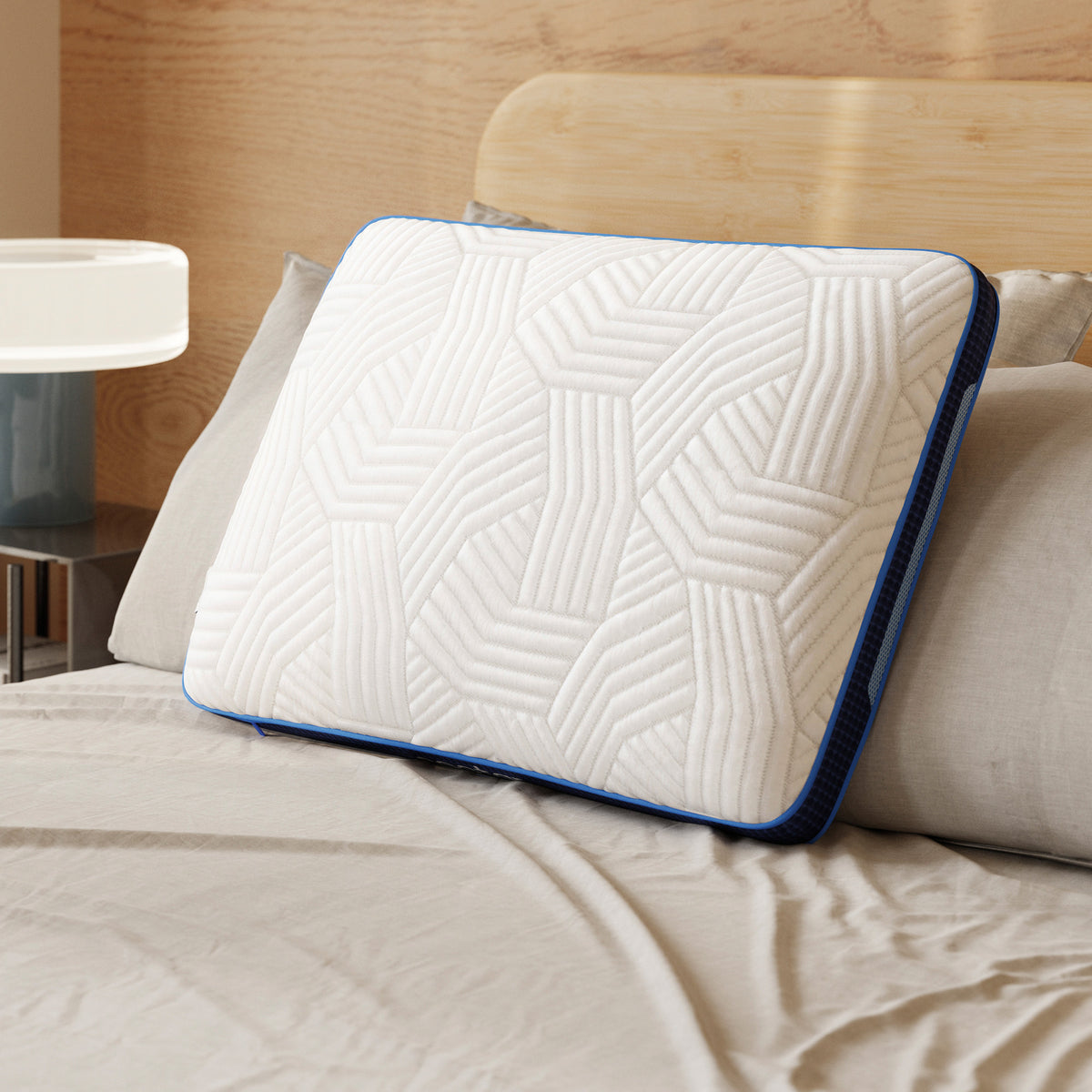 A room setting featuring Nectar Premier Queen Pillow