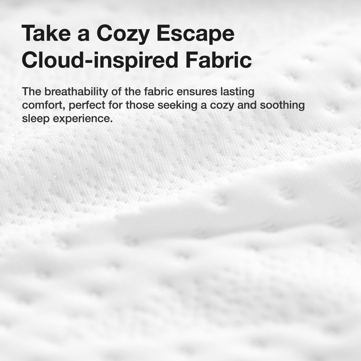 Detail view of Luna Basic 6 Inch Memory Foam King Mattress