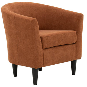 Front right view of Chloe Clay Accent Chair