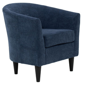 Front right view of Chloe Indigo Accent Chair
