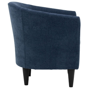 Side view of Chloe Indigo Accent Chair