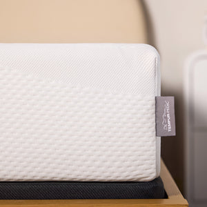 Detail image of Tempur-Pedic TEMPUR-Cloud Kids 8 Inch Medium Twin Mattress with overlay of product dimensions