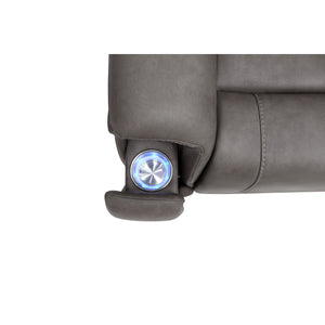 Detail view 2 of Winslow Smoke Immersive Sound Power Reclining Sofa