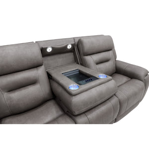 Detail view 4 of Winslow Smoke Immersive Sound Power Reclining Sofa