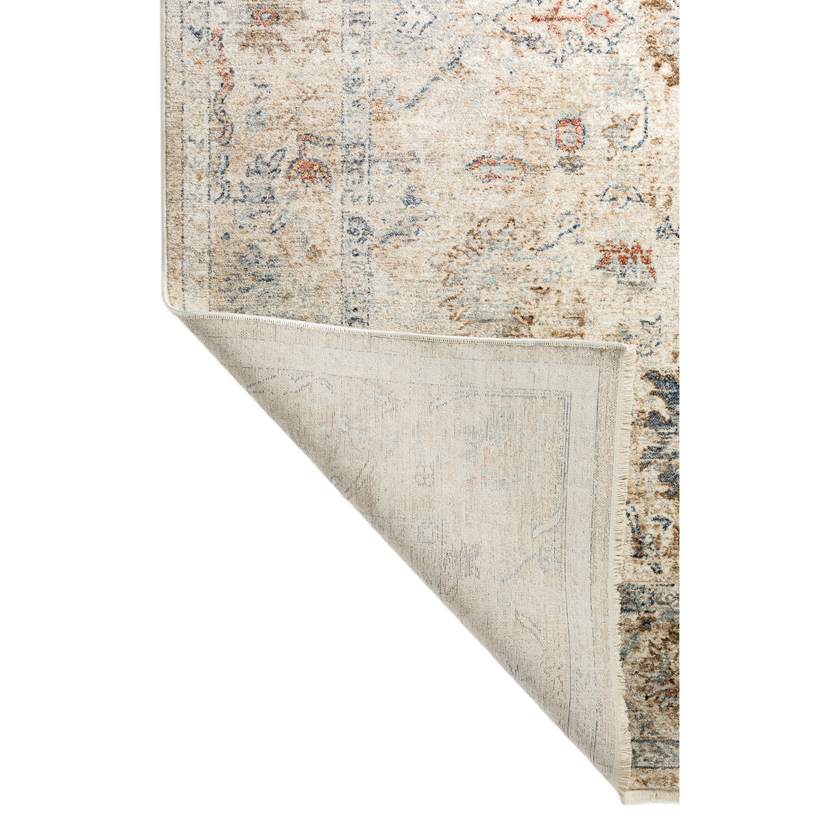 Back view of Bergama BE4 Ivory 8x10 Rug