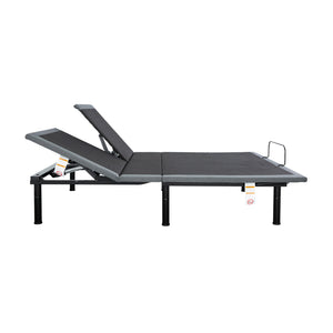Side view of Flexx Pro Charcoal Split Head King Adjustable Base