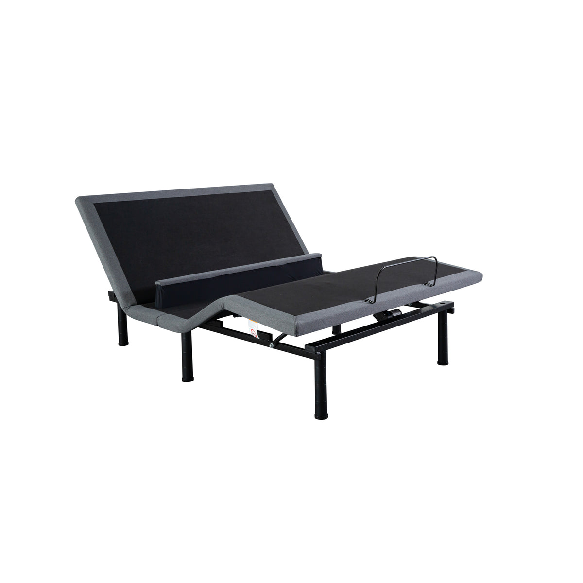 Front right view of Flexx Premium Charcoal Twin XL Adjustable Base