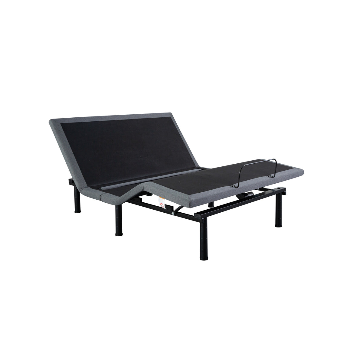 Back view of Flexx Premium Charcoal King Adjustable Base