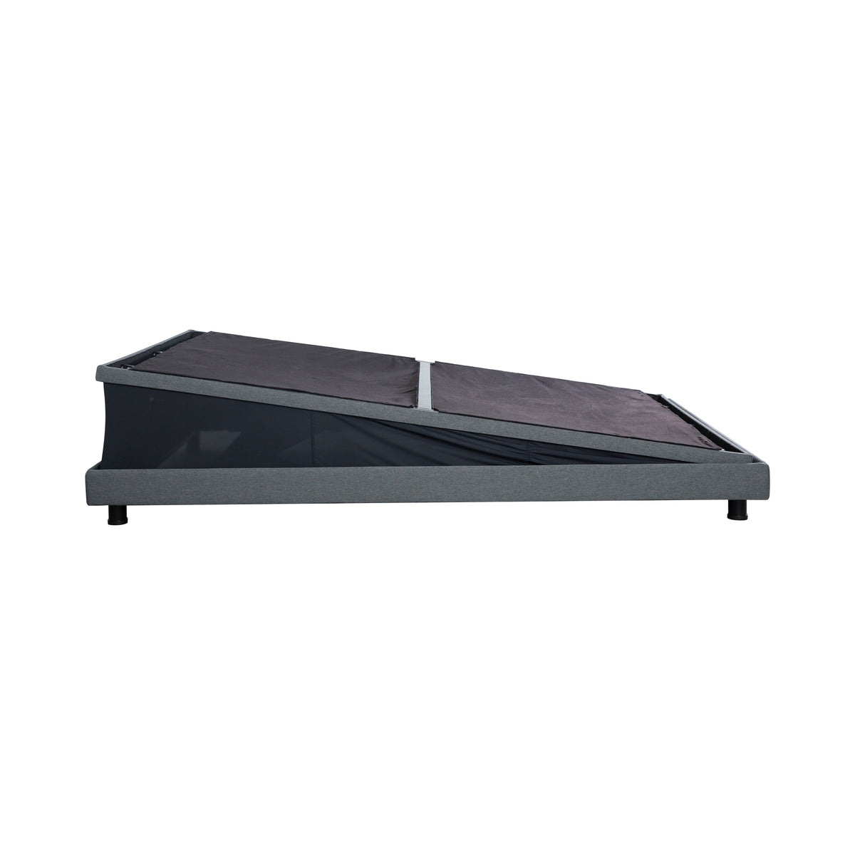 Side view of Flexx Hi-Low Charcoal Twin XL Adjustable Bases