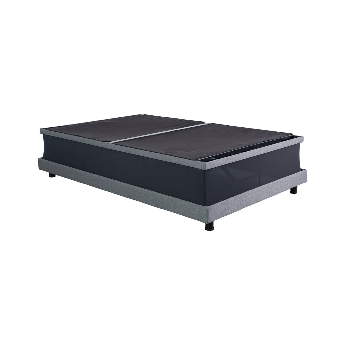 Front right view of Flexx Hi-Low Charcoal Queen Adjustable Bases