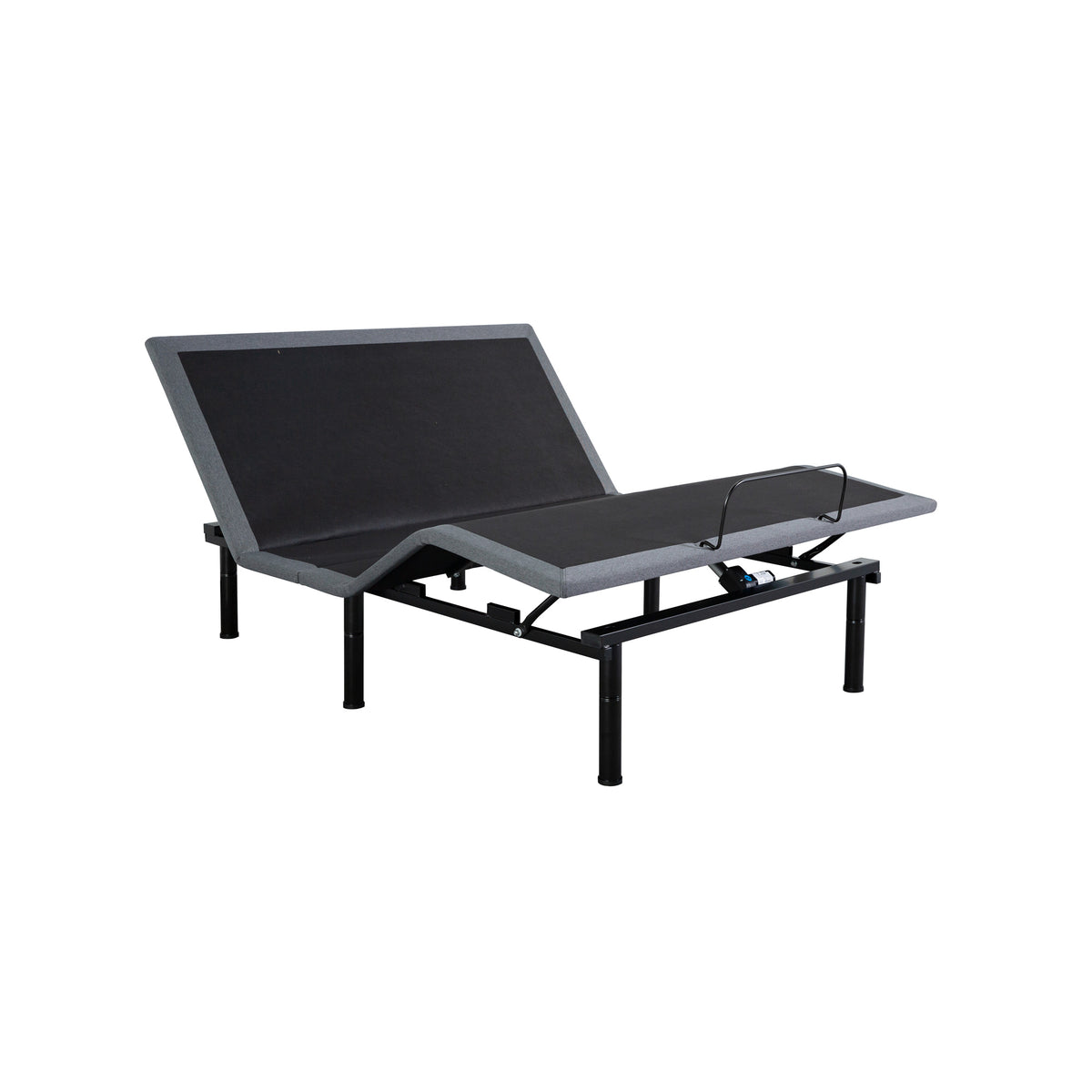 Front right view of Flexx Pro Charcoal California King Adjustable Base