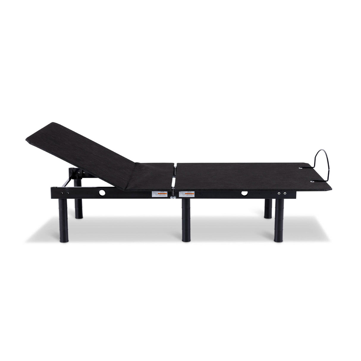 Side view of Pro-Motion Black Twin Adjustable Base
