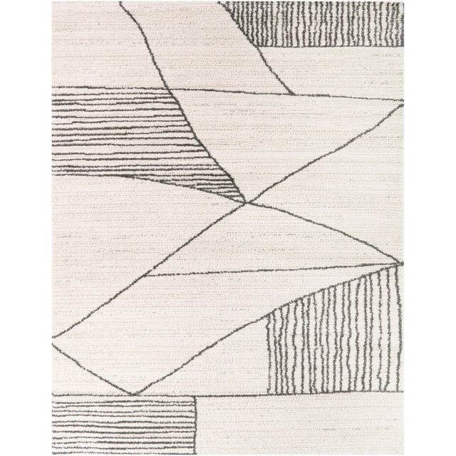 Barrell Charcoal 5x8 Abstract Rug QK1108317