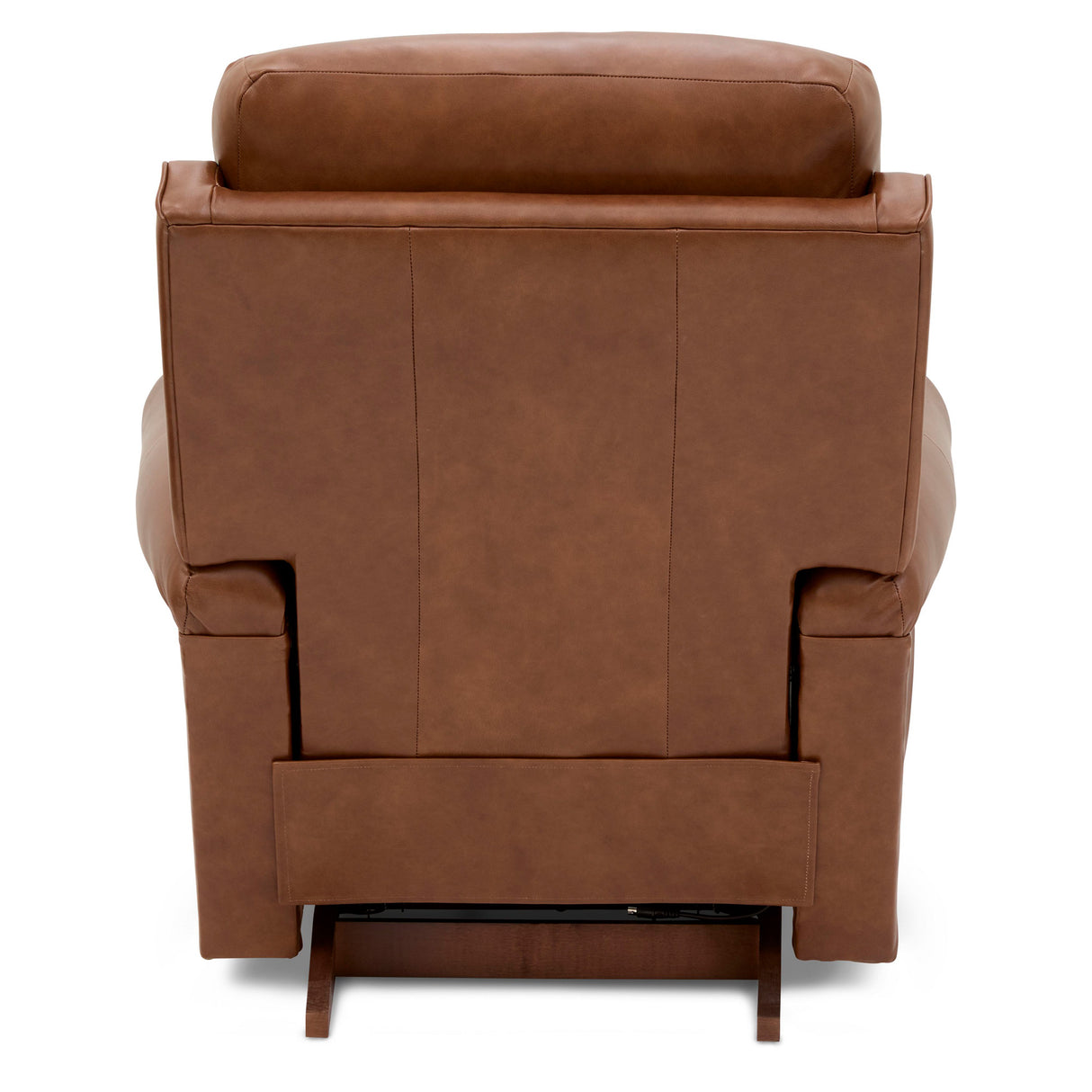 Back view of Mocha Dutton Leather Rocker Recliner