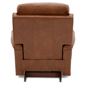 Back view of Mocha Dutton Leather Rocker Recliner