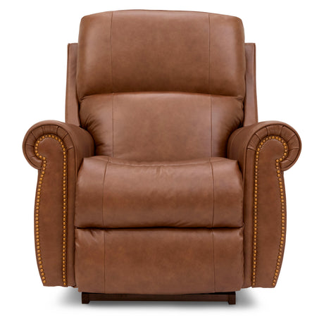 Mocha Dutton Leather Rocker Recliner QK1108334