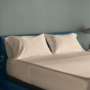 Room setting 2 featuring Tempur-Adapt Sandstone King Luxe Egyptian Cotton Pillowcases