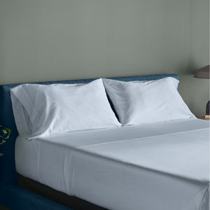 Room setting 2 featuring Tempur-Adapt Blue King Luxe Egyptian Cotton Pillowcases