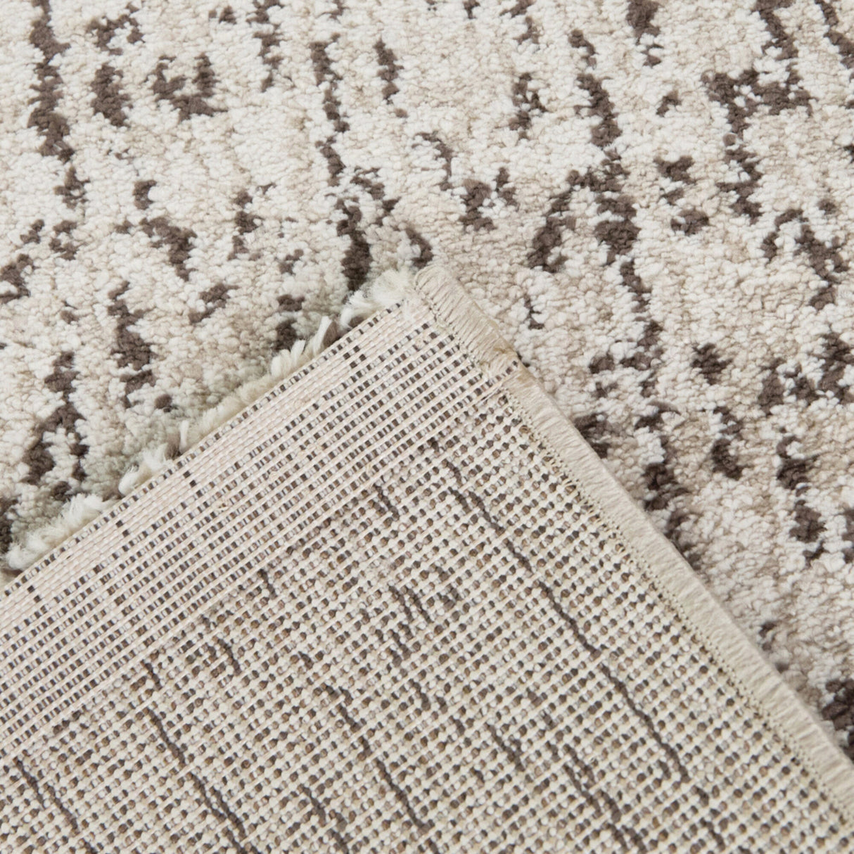 Back view of Mari Moroccan Cream 5x8 Rug