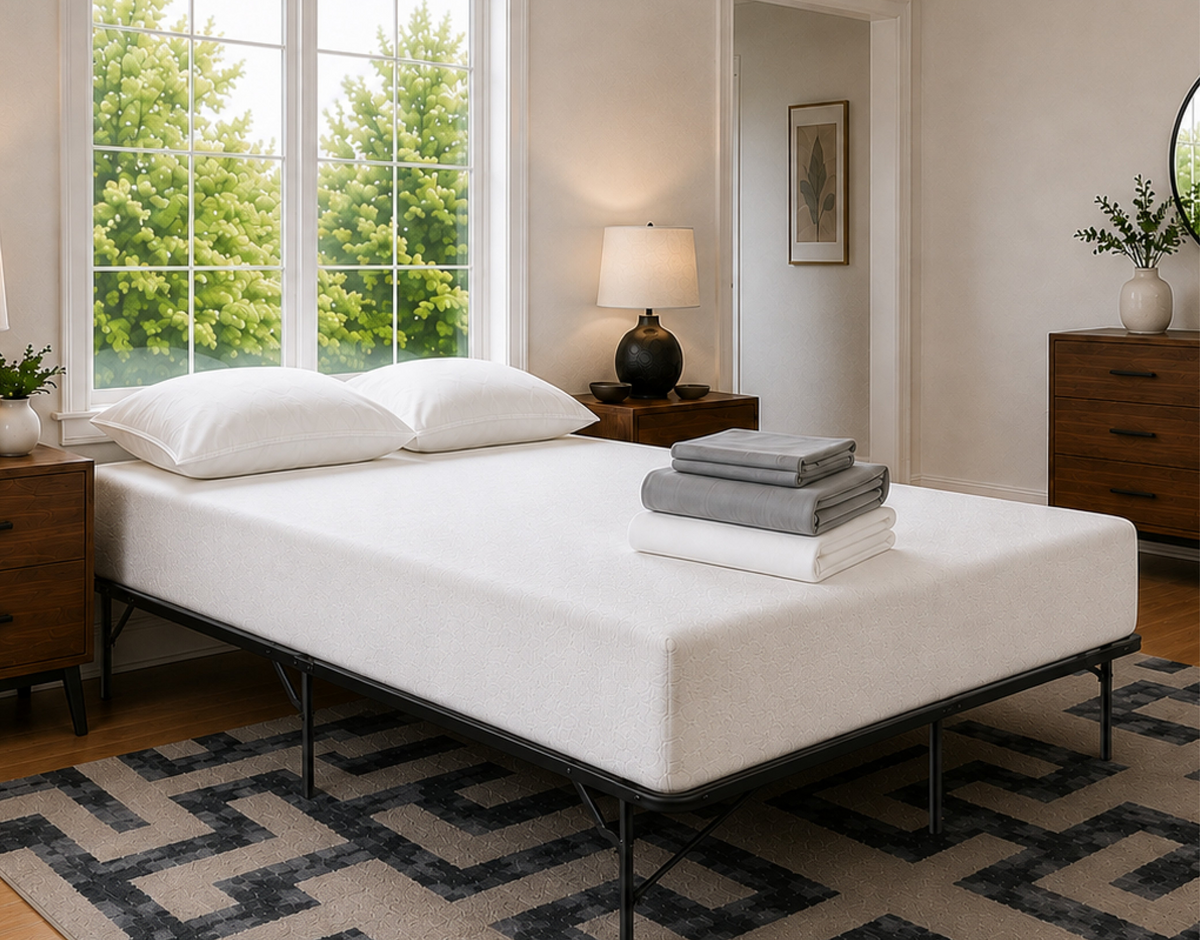 Luna 6 Inch Memory Foam Bedding Bundle