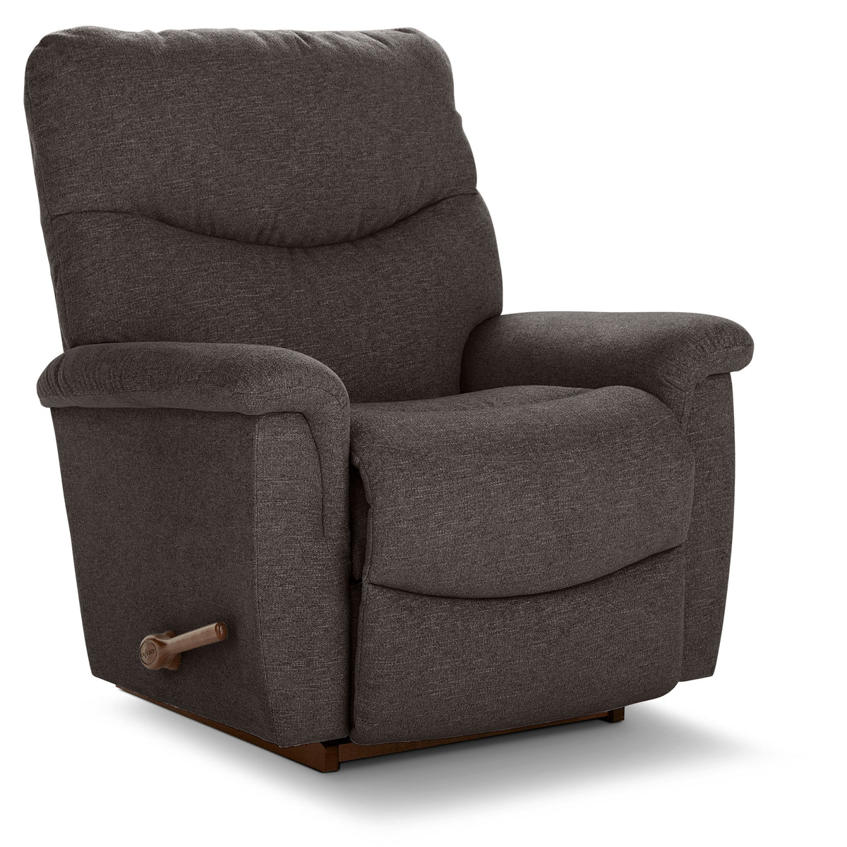 Front right view of James Midnight Rocker Recliner