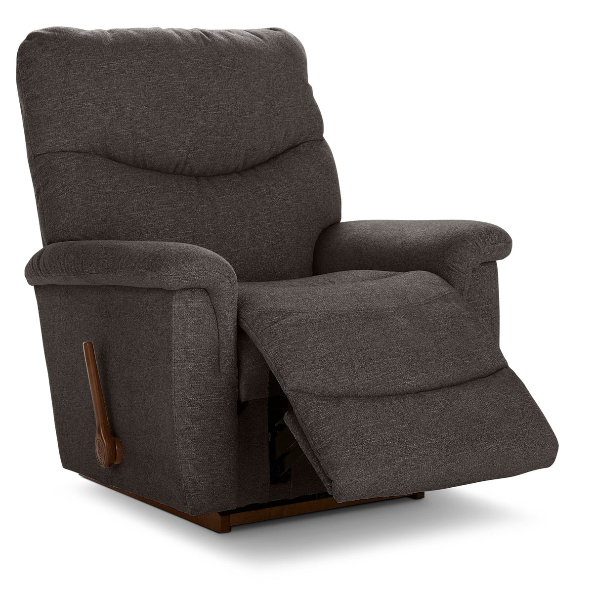 Open view of James Midnight Rocker Recliner