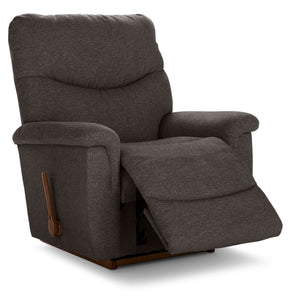 Open view of James Midnight Rocker Recliner