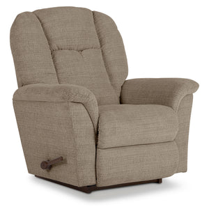 Front right view of Jasper Taupe Rocker Recliner