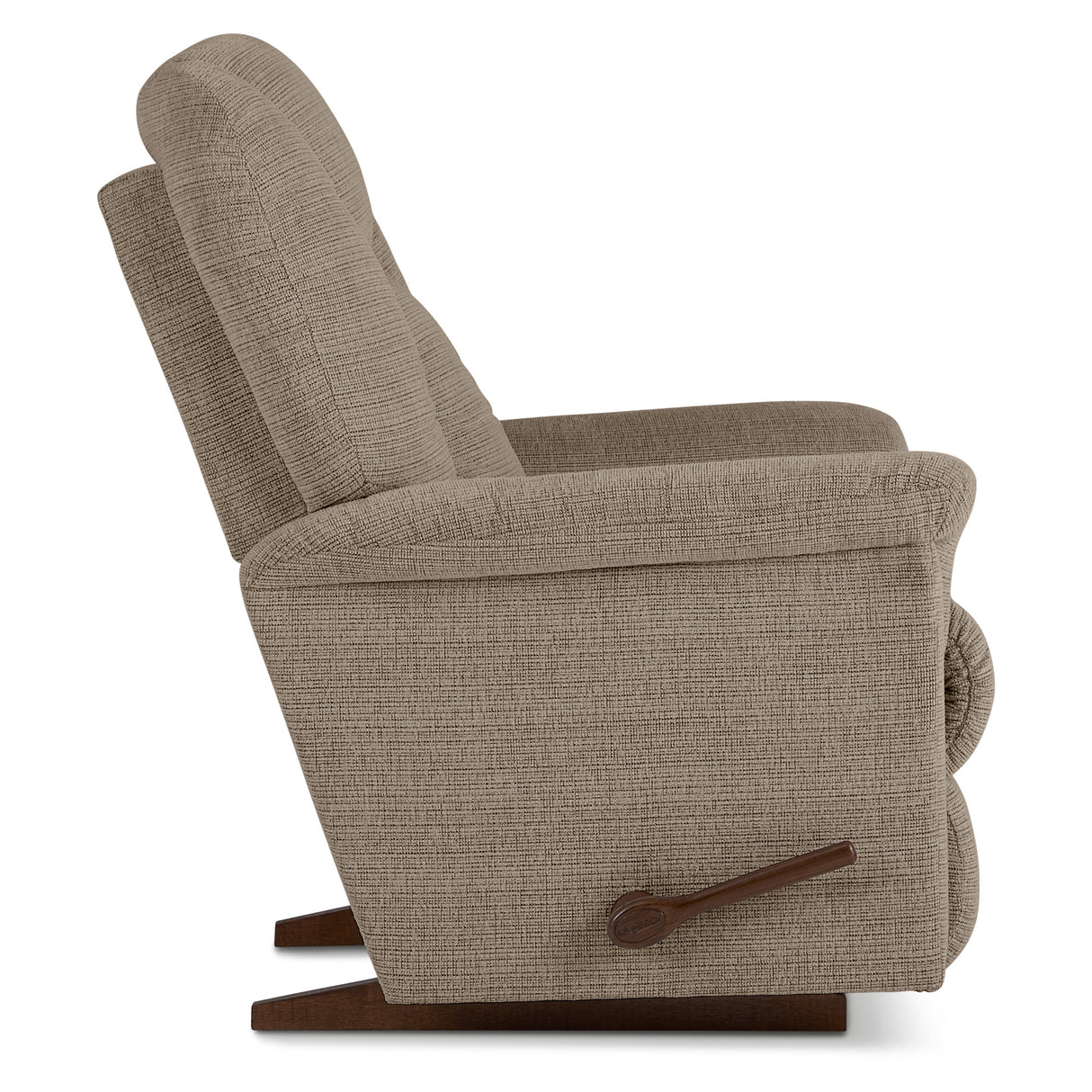 Side view of Jasper Taupe Rocker Recliner