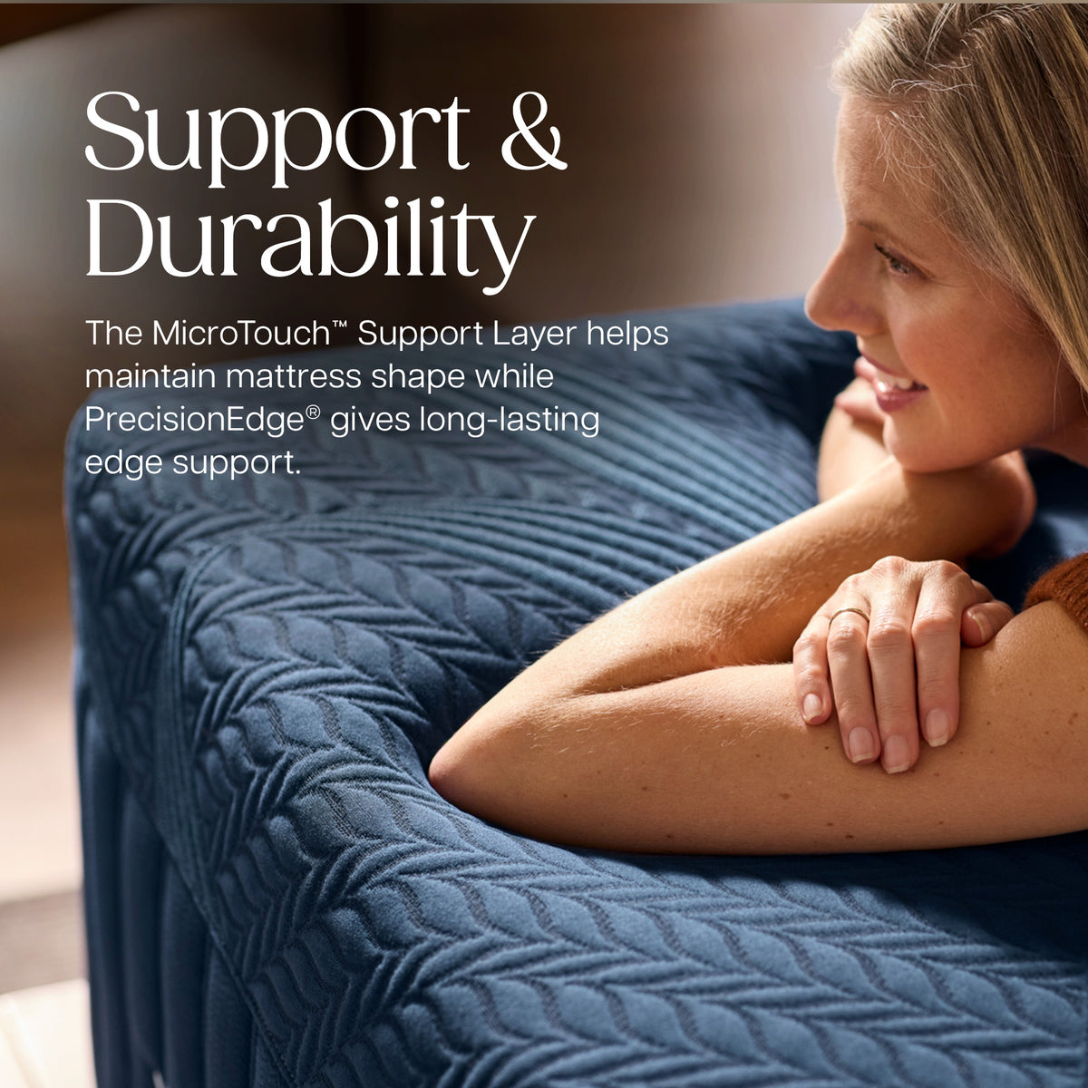 Detail view 6 of Stearns and Foster Legacy Soft Hybrid II Split California King Mattress Set