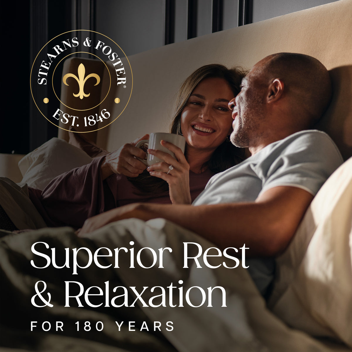 Detail view of Stearns and Foster Reserve Medium Hybrid II California King Mattress