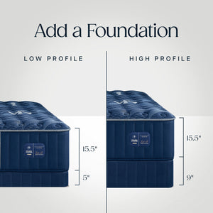 Detail view 2 of Stearns and Foster Lux Estate Medium II Split King Mattress Set