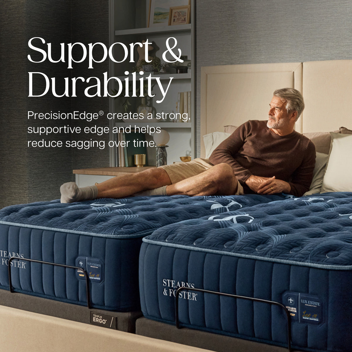 Detail view 6 of Stearns and Foster Lux Estate Medium II Queen Mattress
