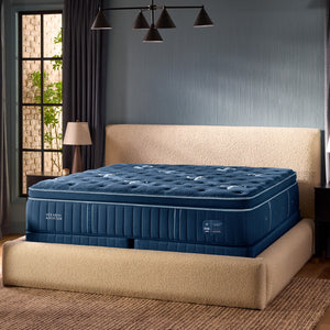 A room setting featuring Stearns and Foster Lux Estate Medium Pillowtop II Twin XL Mattress