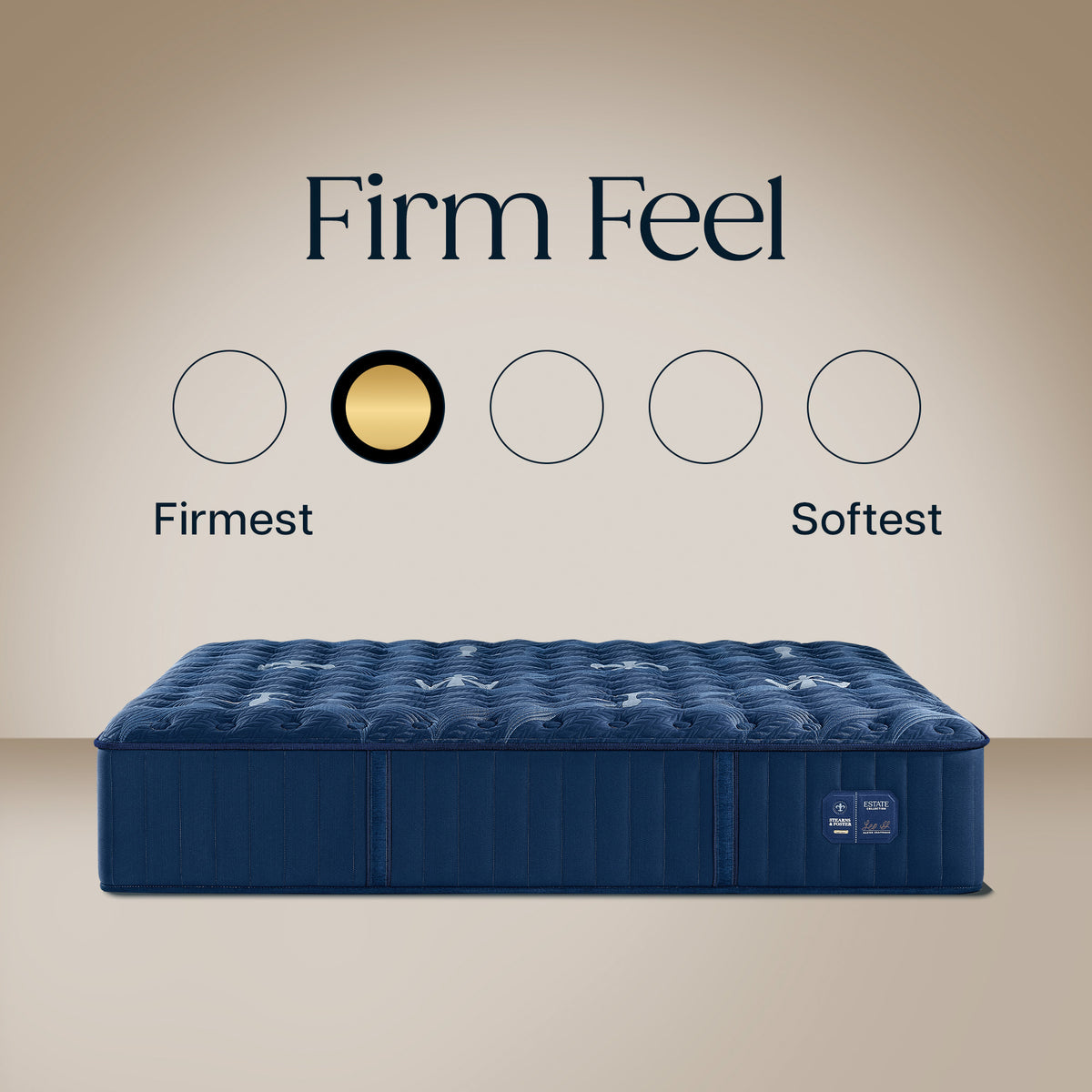 Detail view of Stearns and Foster Estate Firm II Queen Mattress