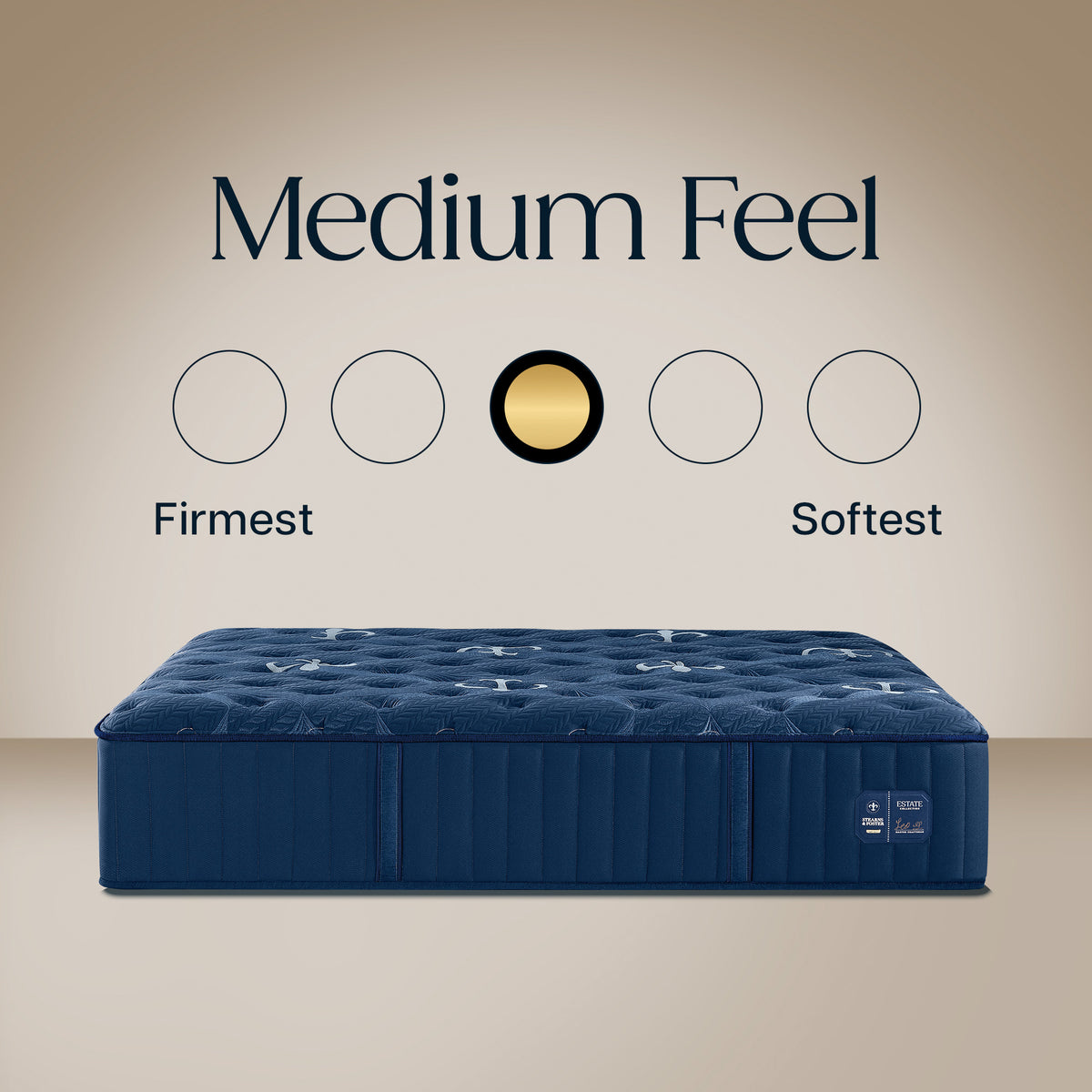 Detail view of Stearns and Foster Estate Medium II Queen Mattress