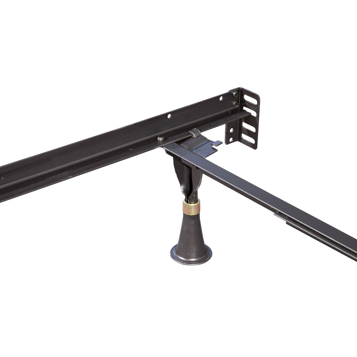 Detail view of Premium E3 Black Bed Frame