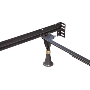 Detail view of Premium E3 Black Bed Frame