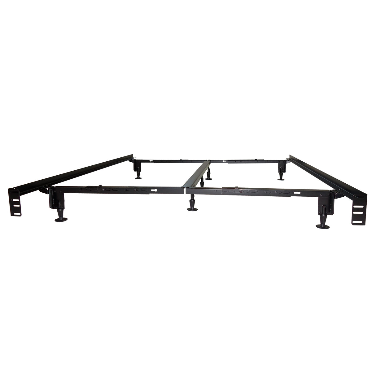 Back view of HD Instamatic Universal Black Bed Frame