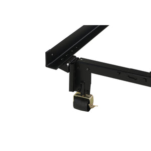 Detail view of HD Instamatic Universal Black Bed Frame