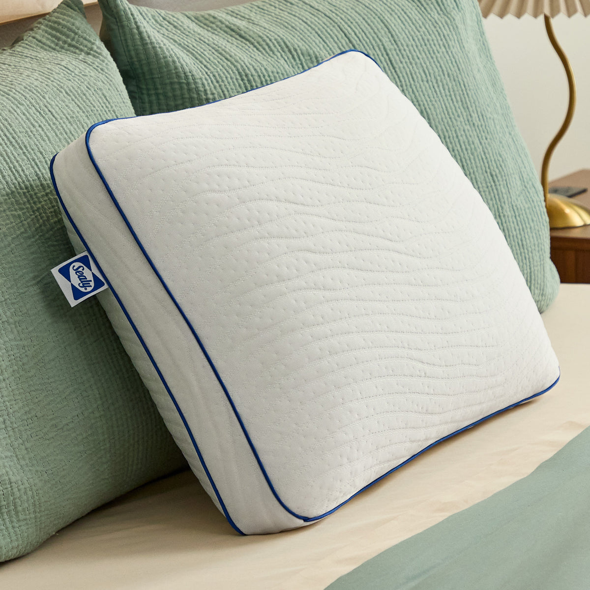 Detail view of Sealy Cooling Custom Comfort Queen Pillow