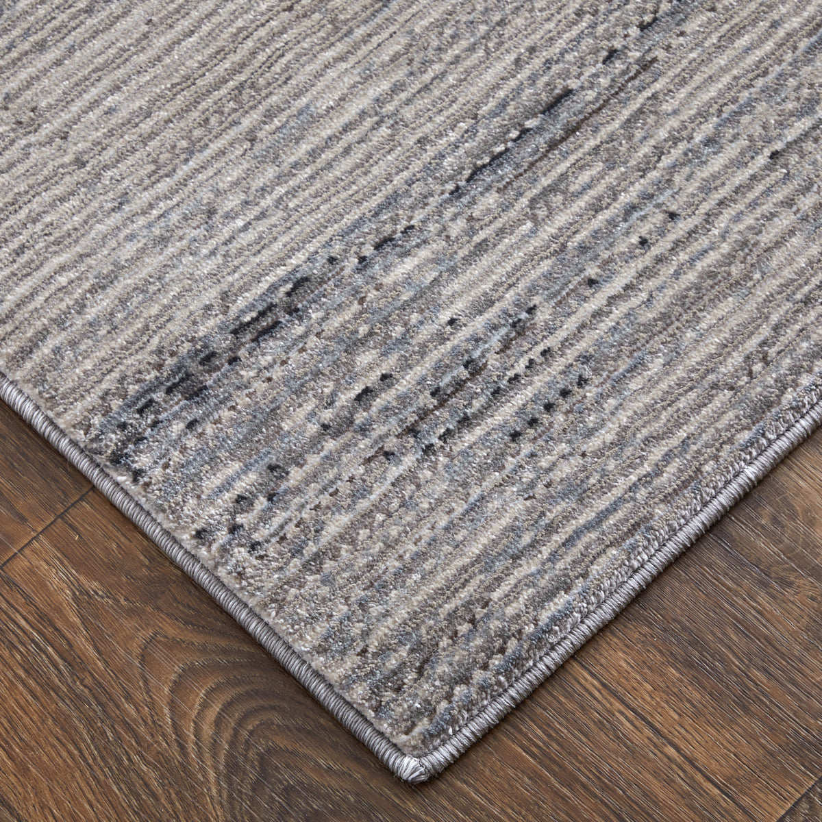 Front right view of 9'x13' Rugs Gray Deja 39PJF Rug