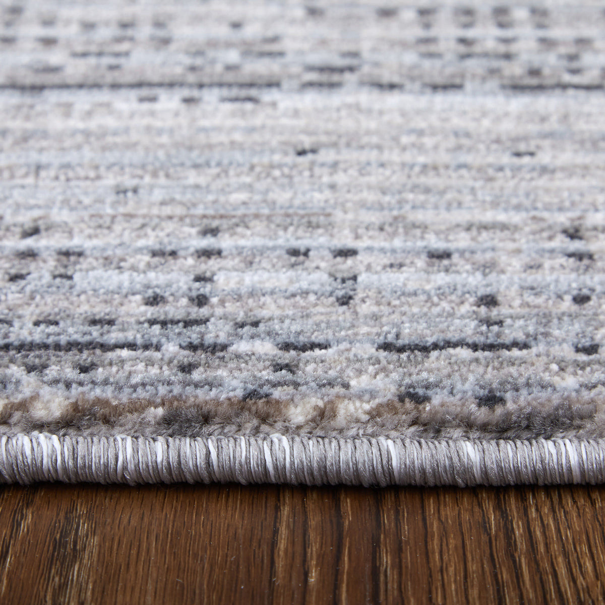 Side view of 9'x13' Rugs Gray Deja 39PJF Rug