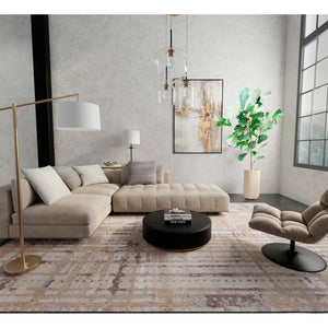 A room setting featuring 8'x10' Rugs Brown Skyview 39QBF Rug