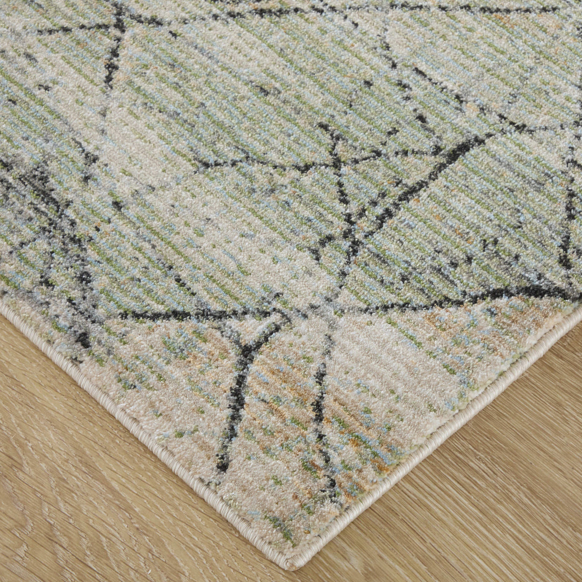 Front right view of 8'x10' Rugs Green Sonora 39U8F Rug