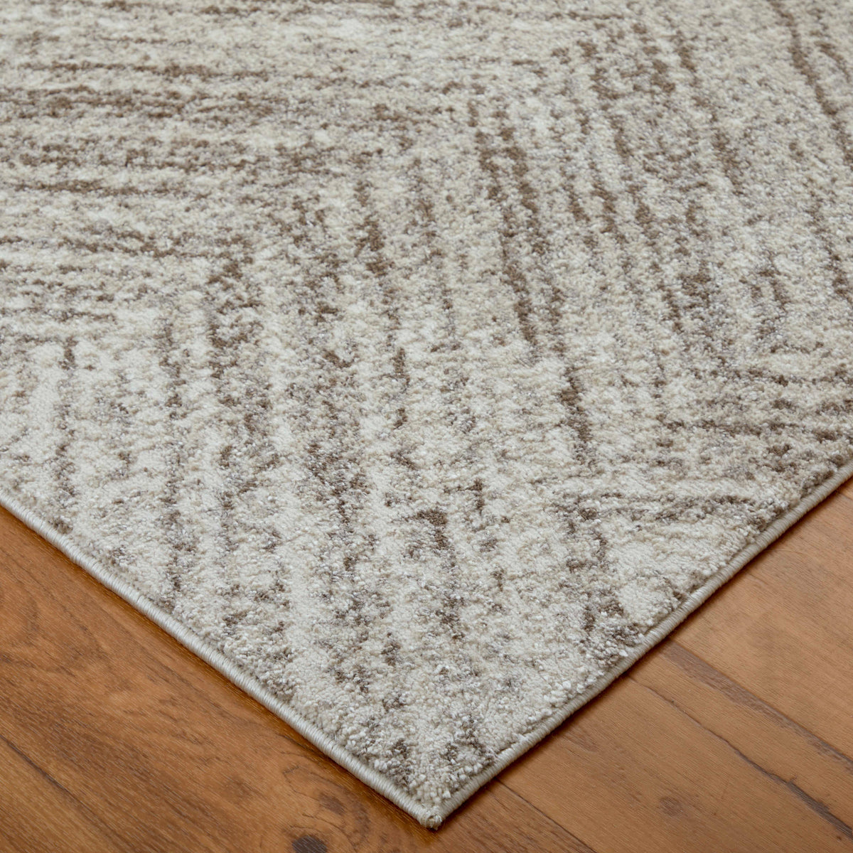 Front right view of 9'x13' Rugs Brown Vancouver 39NPF Rug