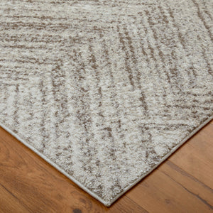 Front right view of 9'x13' Rugs Brown Vancouver 39NPF Rug